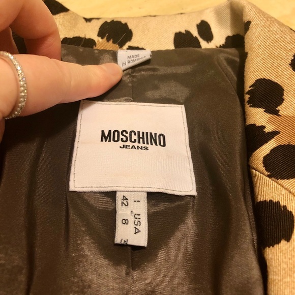 Auth New MOSCHINO Animal/Floral Printed Blazer Size 8 - Picture 4 of 9